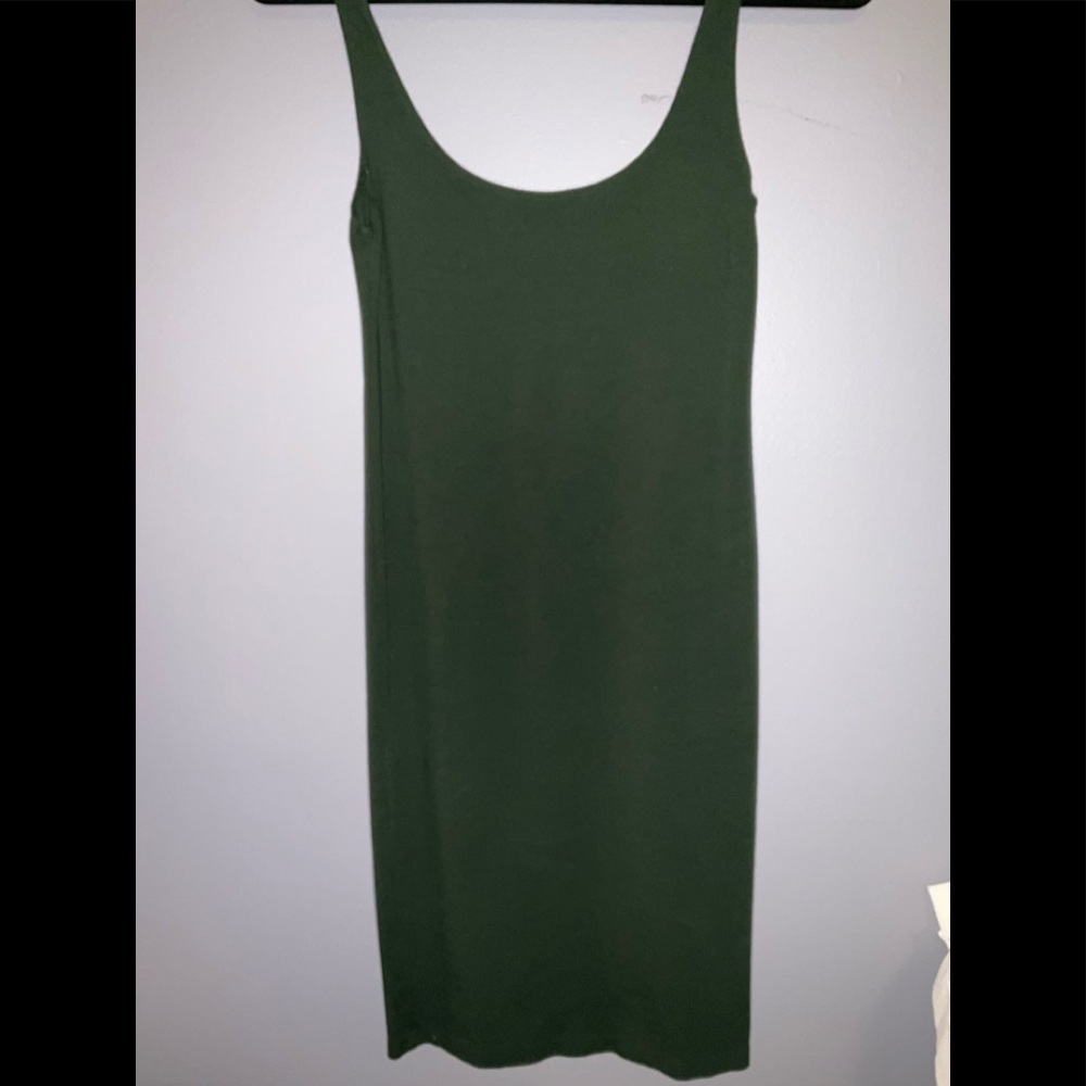 Forest green bodycon dress (mini)